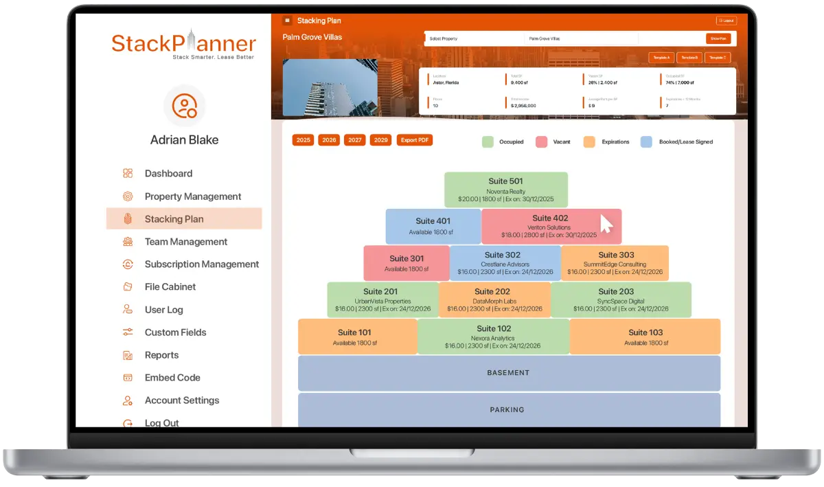 StackPlanner Dashboard
